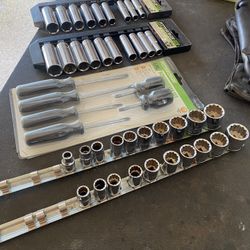 Full Socket Set Standard/Metric Deep/short With Screwdriver Set