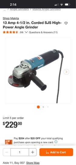 Makita grinder new