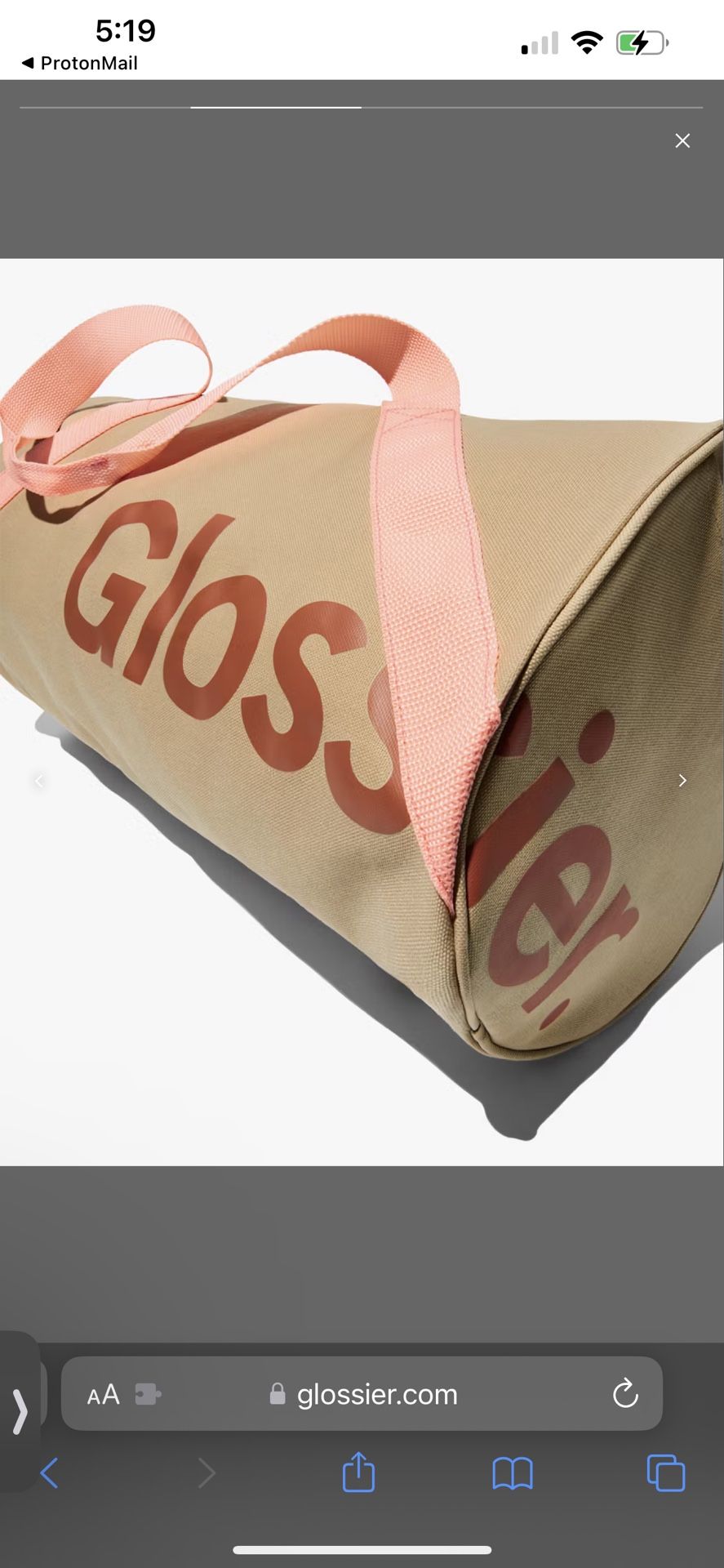 Glossier Duffel Bags