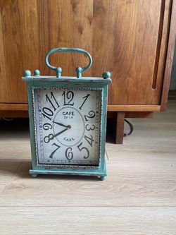 Cafe de la Gare Table Clock