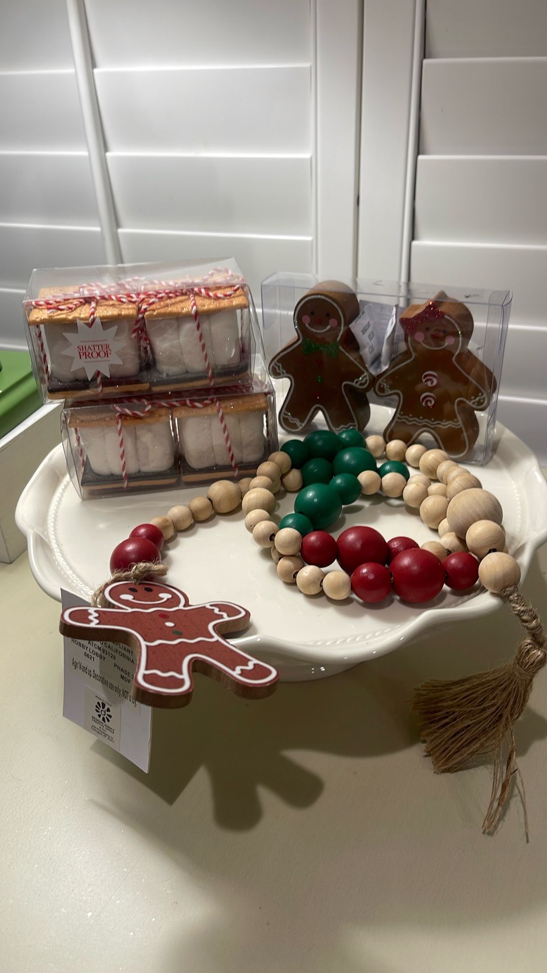 Gingerbread Tier Tray Set