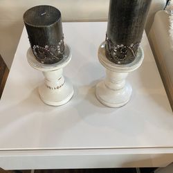 Candle Holders With Candles $18