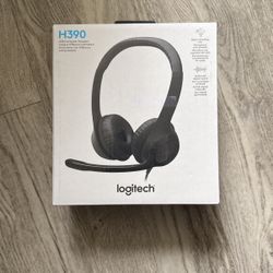 Logitech USB Computer headset Headphones H390