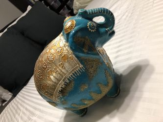 Indian elephant piggy bank