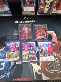 Patrick Mahomes football 5 sport card lot. KC Chiefs