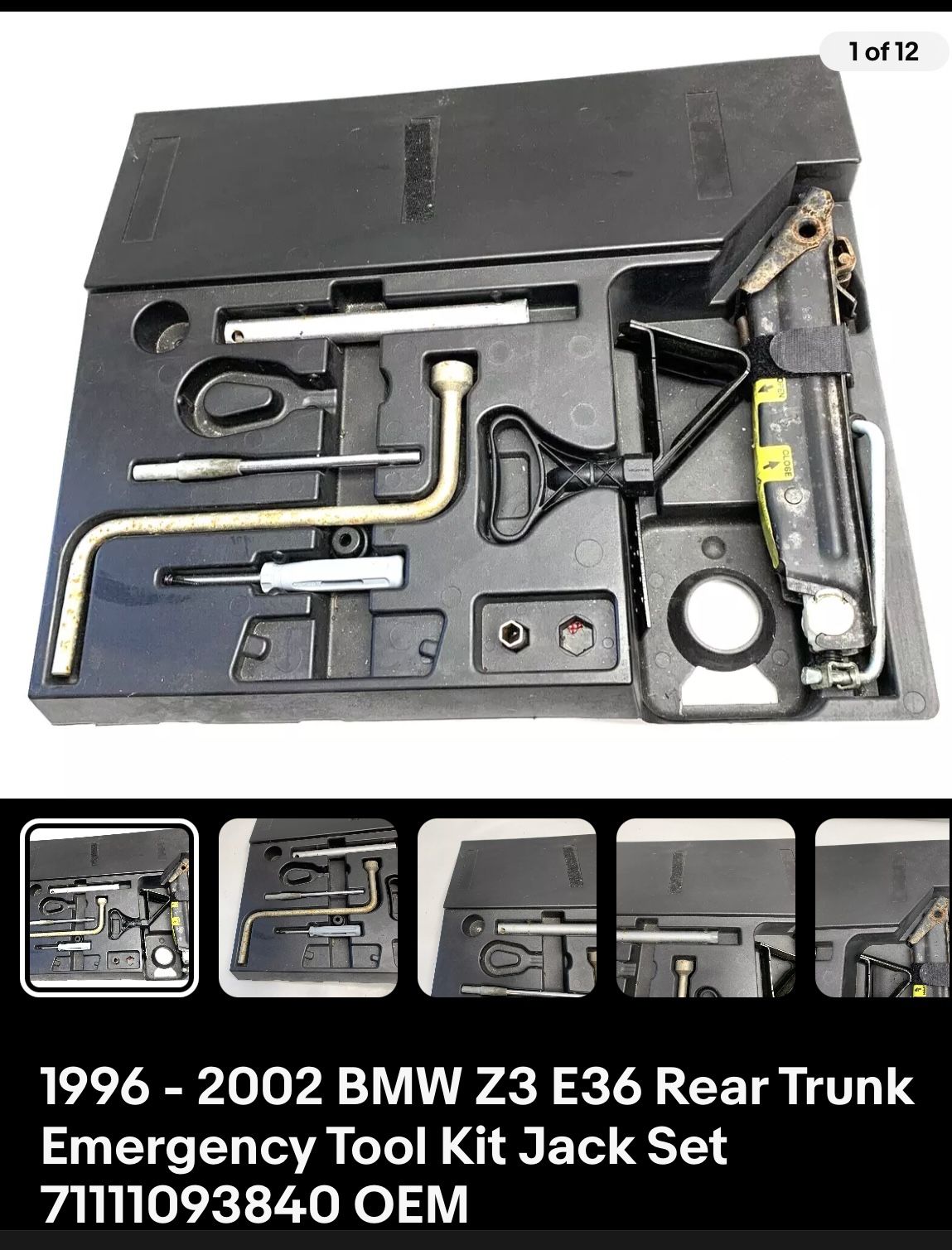 Bmw Trunk Emergency Tool Kit