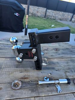 Trailer Hitches, Adjustable Trailer Hitch Ball Mount - Fits 2.5" Receiver, Dual Ball (2" x 2-5/16"), 7" Drop, 15,000 GTW - GT25072B