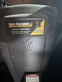 Yard Machines Chipper Shredder