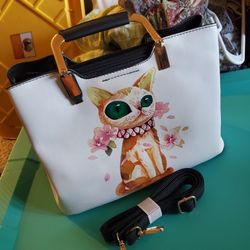 Brand New Uniqe + Chick Cat Handbag/Crossbody Purse