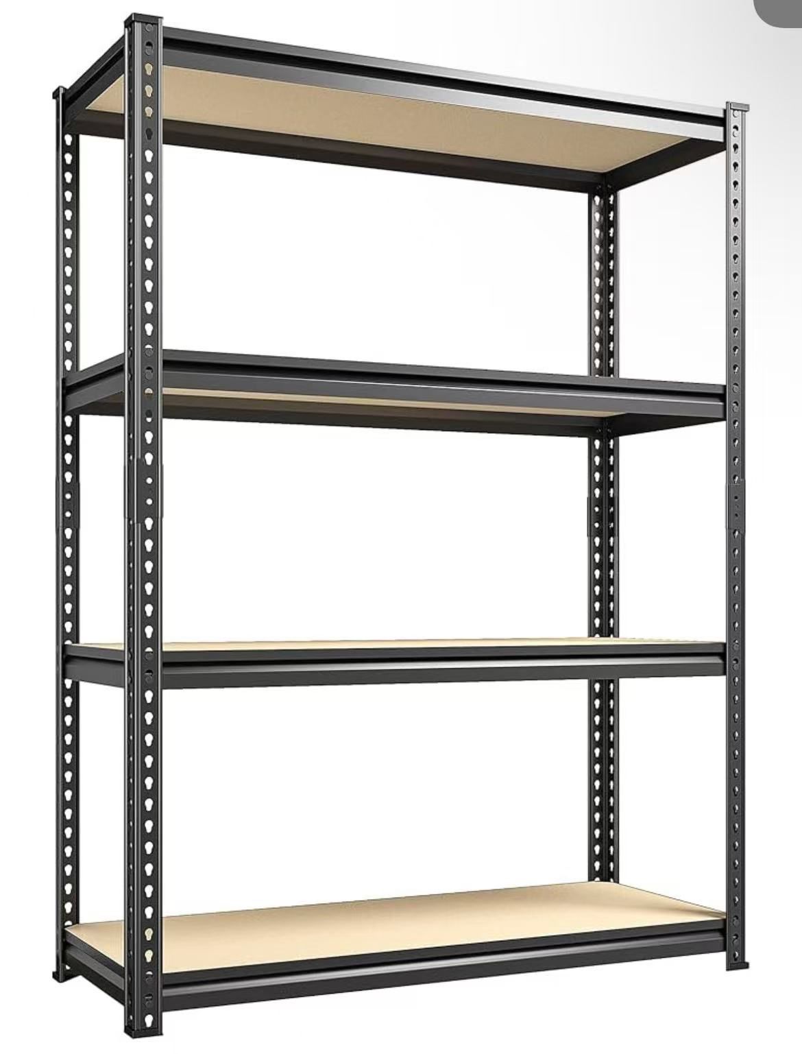 😀 41"WX22”DX70"H REIBII Storage Shelves Adjustable Garage Shelving Heavy Duty Metal Shelving Unit Heavy Duty Garage Storage Utility Rack for Warehous