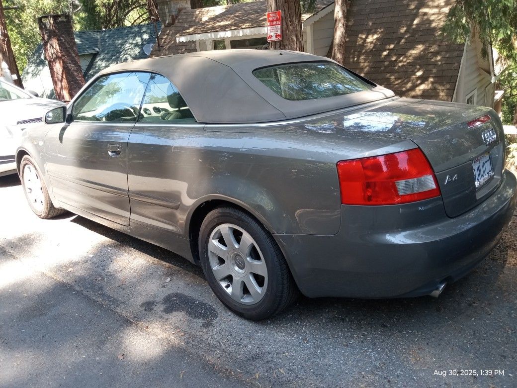 2005 Audi A4 Quattro Convertible - 3.0L - Tags Sept. 2026, Smogged