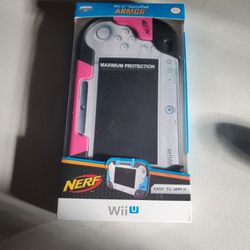 NERF Gamepad Armor Pink and black For montend Wii U Protective Cover, new in box