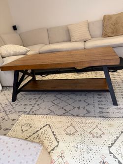Wood Rectangle Coffee Table