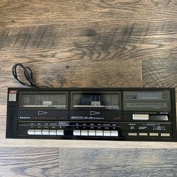 Sanyo Double Deck Cassette Recorder 