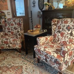 pair of 2living room chairs 9months old