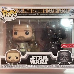 Star Wars Obi-Wan KENOBI & Darth Vader Target Exclusive Bobble Heads
