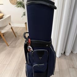 Used Camboke Hard Shell Golf Travel Bag with Wheels, 2-in-1 Travel Golf Case & Daily Cart Bag