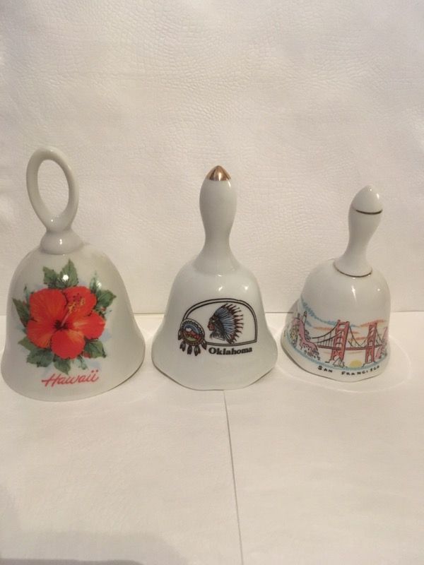 Your choice of three ceramic State/city bells