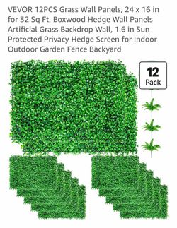 Vevor 12 pc Grass Wall Panels