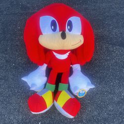 GIANT 36” NEW Knuckles Sonic The Hedgehog Stuffed Animal Plush