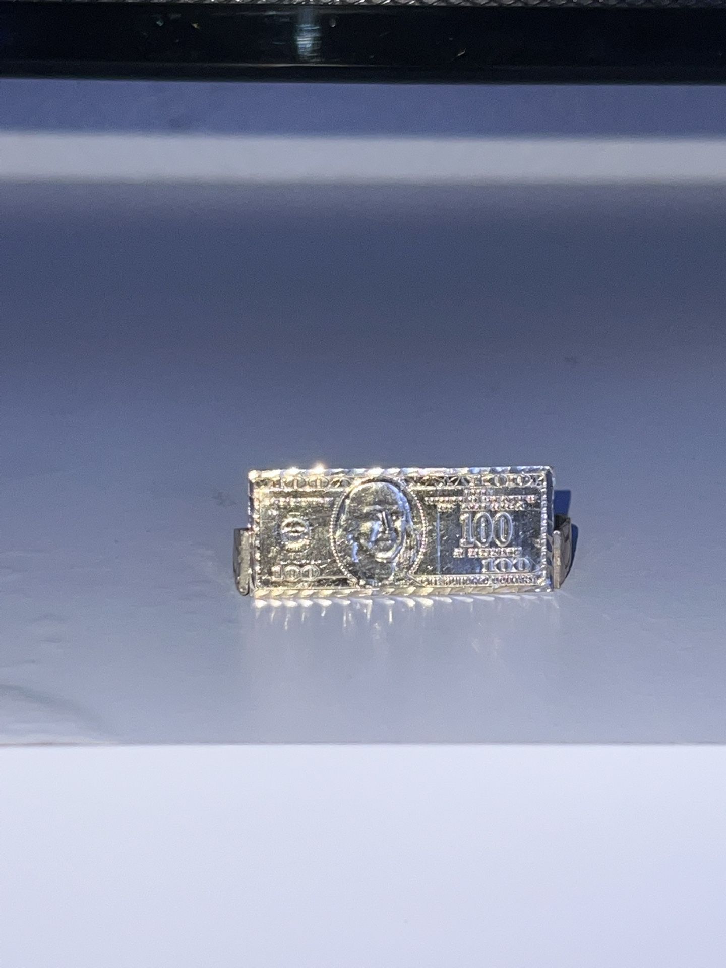 100$ Bill Double Finger Ring