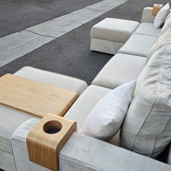 FREE DELIVERY!!! Lovesac "Sactional" 6Pc Modular Sofa / Ottomans BEIGE ($8.3K Retail...50% OFF!!!)