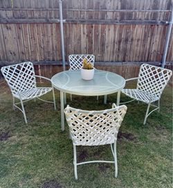 Mid Century  Brown Jordan Patio Dining Set
