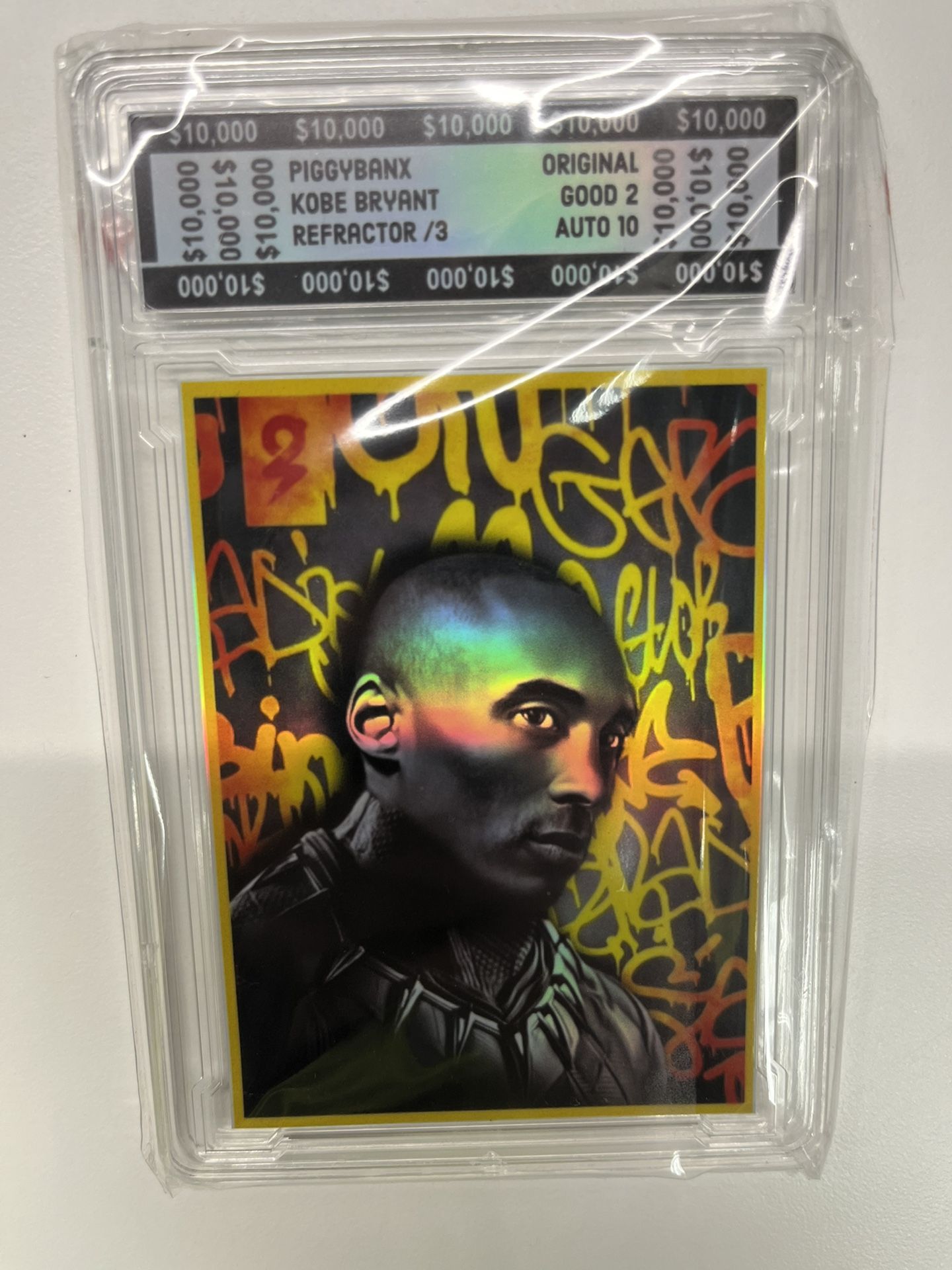 Piggybanx Kobe Bryant Refractor /3 “Black Panther” card for Sale in