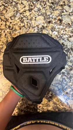 All black battle 7v7 football helmet