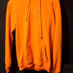 KIN APPAREL THICK SATIN-LINED HOOD, ALMA MATER ORANGE 🍊 Medium HOODIE