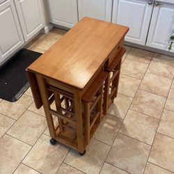 Convertible Kitchen Island With Stools