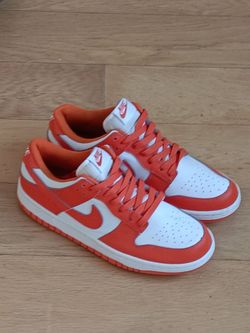 Nike Dunk Low Orange and White Sneakers