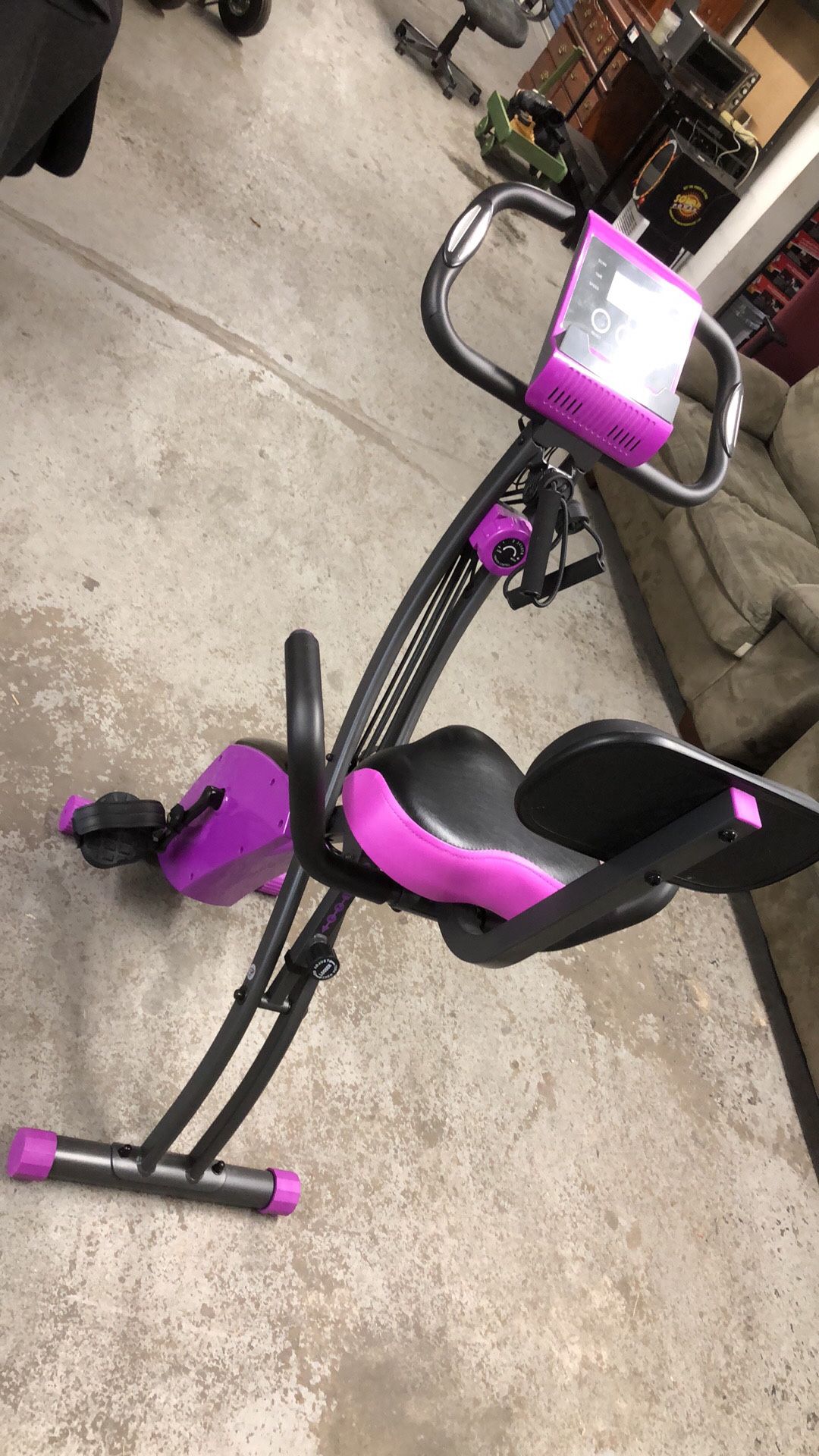 Electric bike exercise machine