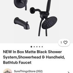 SALE NEW Matte Black Shower Sistem 