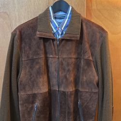 Men’s Leather Suede Jacket Italy Size M