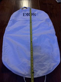 VTG Christian Dior Hanging Garment Bag White Dust Cover Black Logo 23x37.5