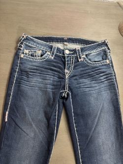 True religion jeans pink stitching