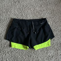 Nike Dri Fit Running shorts with built in shorts, Size Medium