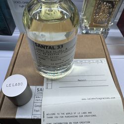 Lelabo Santal 33 3.4oz NEW 