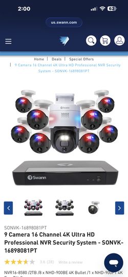 Brand New Swann Camera System