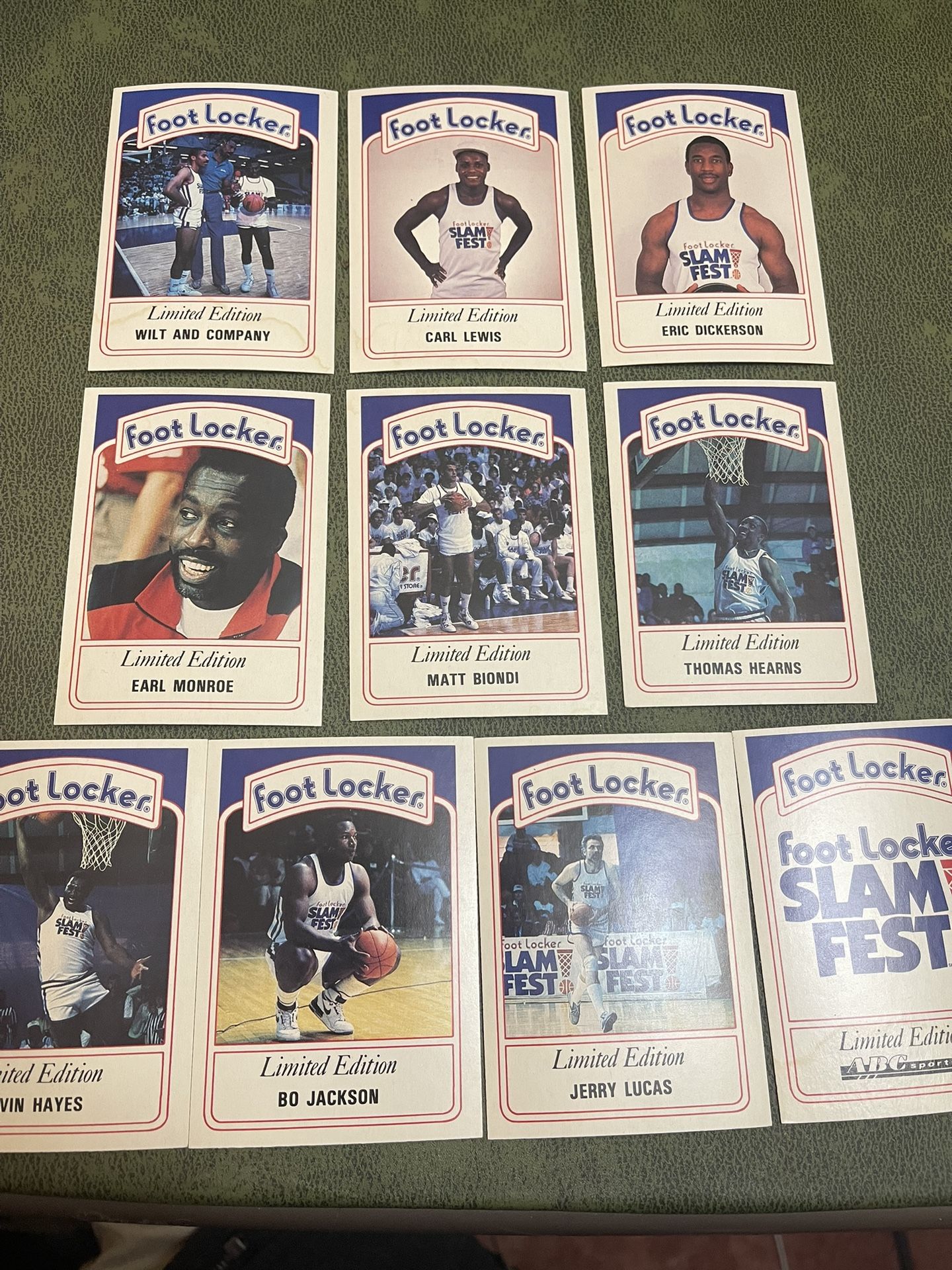 1991 foot locker limited edition cards complete series 3 W/ Bo Jackson
