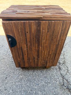 Wood Stick Cabinet with Velcro Lock