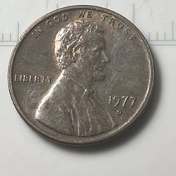 1977 D Penny Doubled
