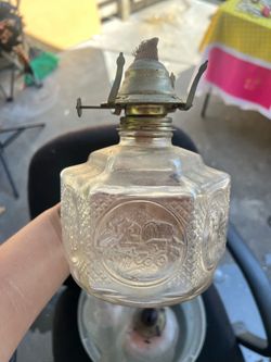 Antique oil lamps