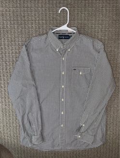 Ralph Lauren Men’s Gingham Check Button-Down — Size L