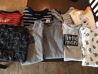 Infant onesies size 6 mos.