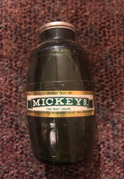 Vintage bottle of Mickey’s Big Mouth NOT FOR CONSUMPTION