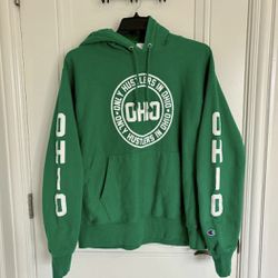 Made by ngo Only Hustlers in Ohio Champion Heavyweight Jersey Pullover Hoodie