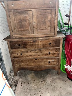 Oak 4 drawer dresser