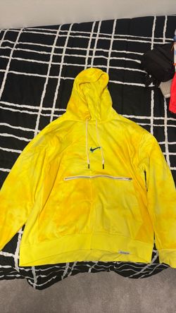 Nike Tie-Dye Yellow Pullover Hoodie XL